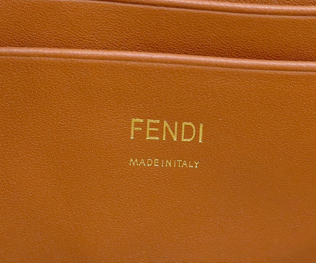 Fendi Baguette 19 Flax Yellow Canvas Gold - Image 6