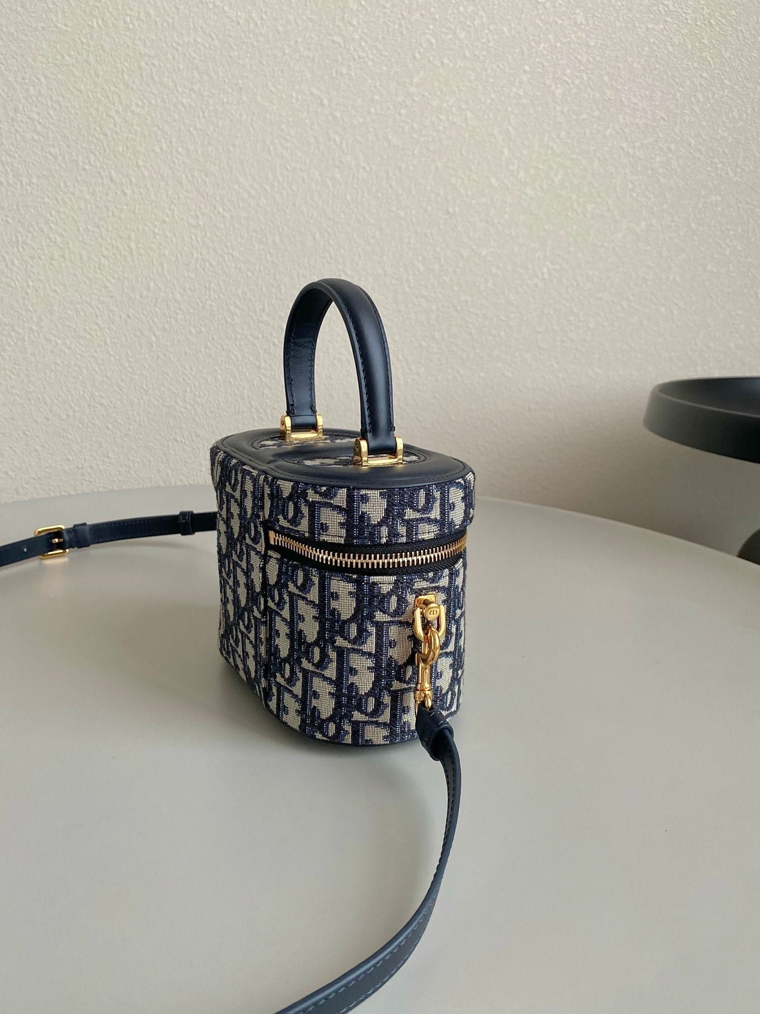 Dior Signature Vanity 16 Jacquard Bag Blue - Image 4