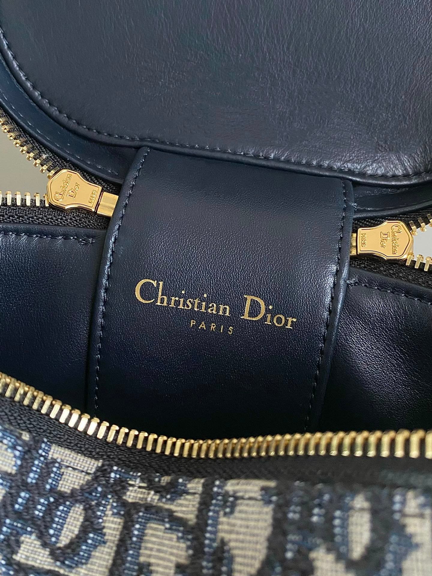 Dior Signature Vanity 16 Jacquard Bag Blue - Image 9