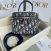 Dior Signature Vanity 16 Jacquard Bag Blue