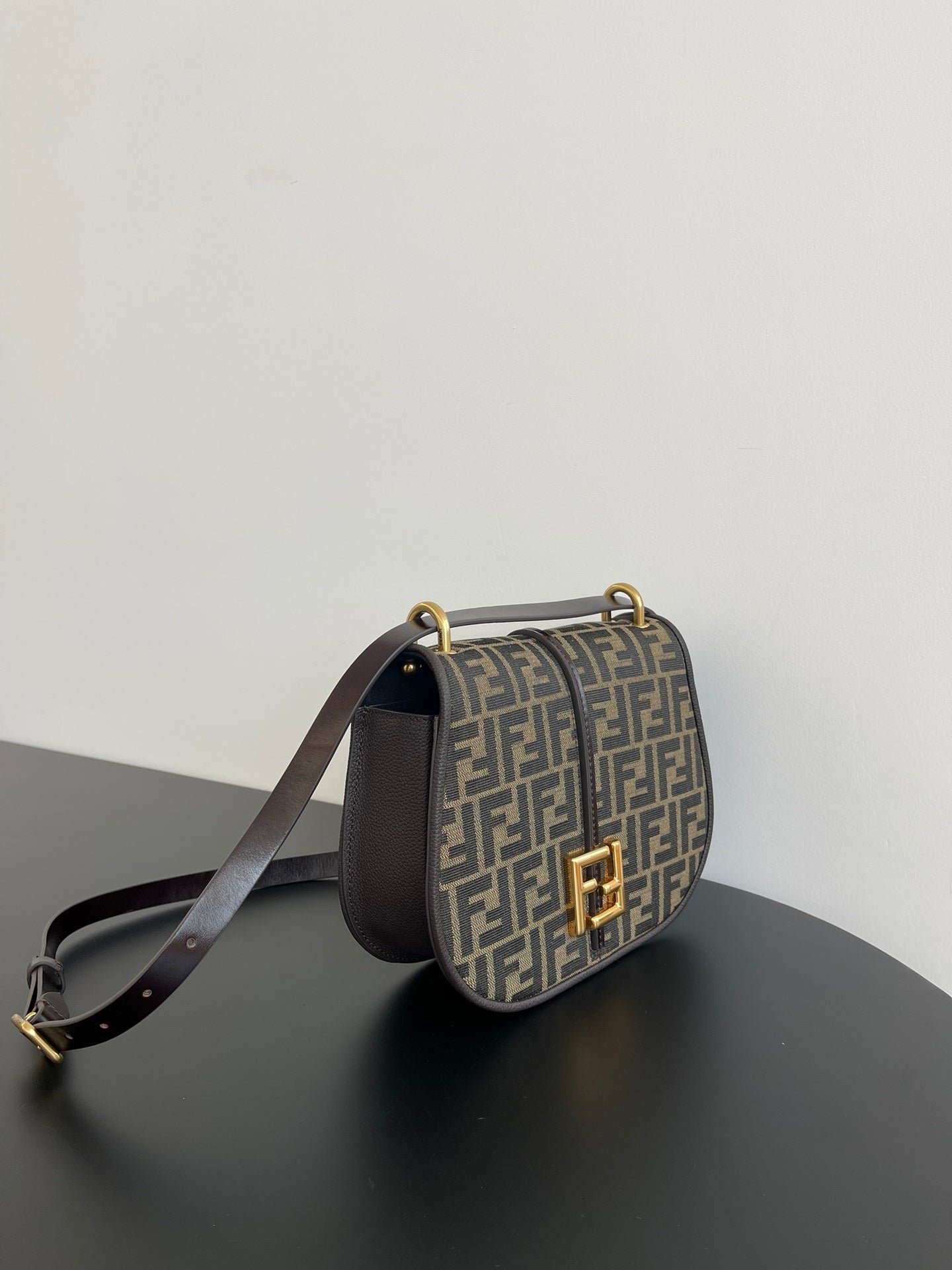 Fendi C'mon Medium Jacquard Calfskin - Image 4