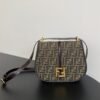 Fendi C'mon Medium Jacquard Calfskin
