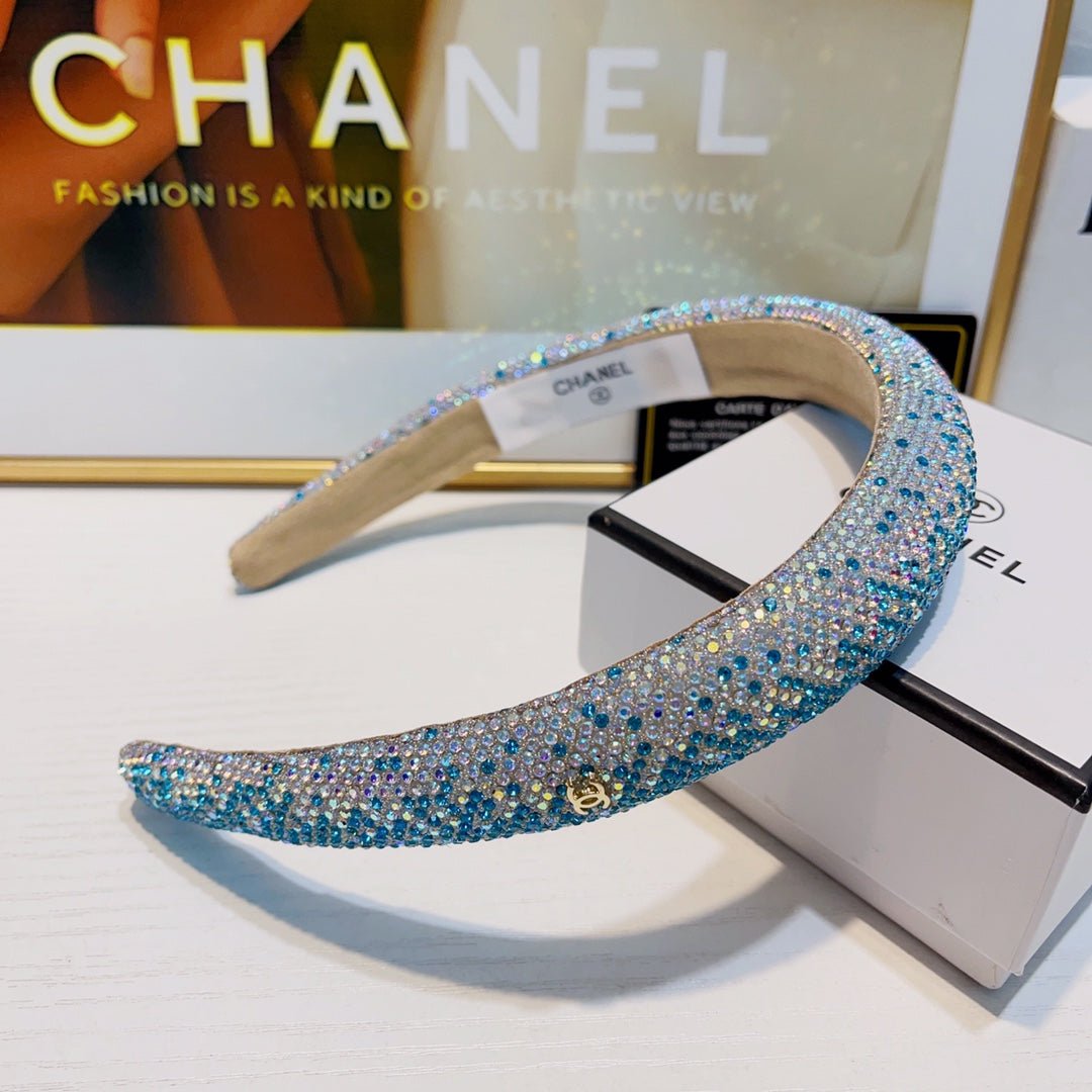 Alternative view of CHANEL SKY BLUE CRYSTAL HAIRBAND 925617