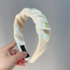Chanel Satin Pearl Twist Headband
