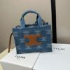 Celine Cabas Denim Calfskin Tote