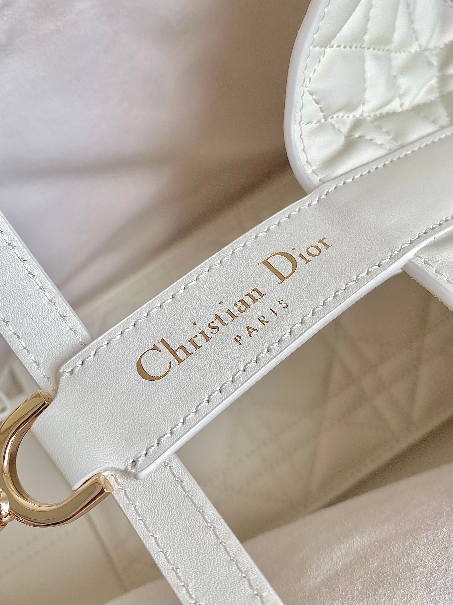 Dior Toujours 28 Lambskin Bag White - Image 9