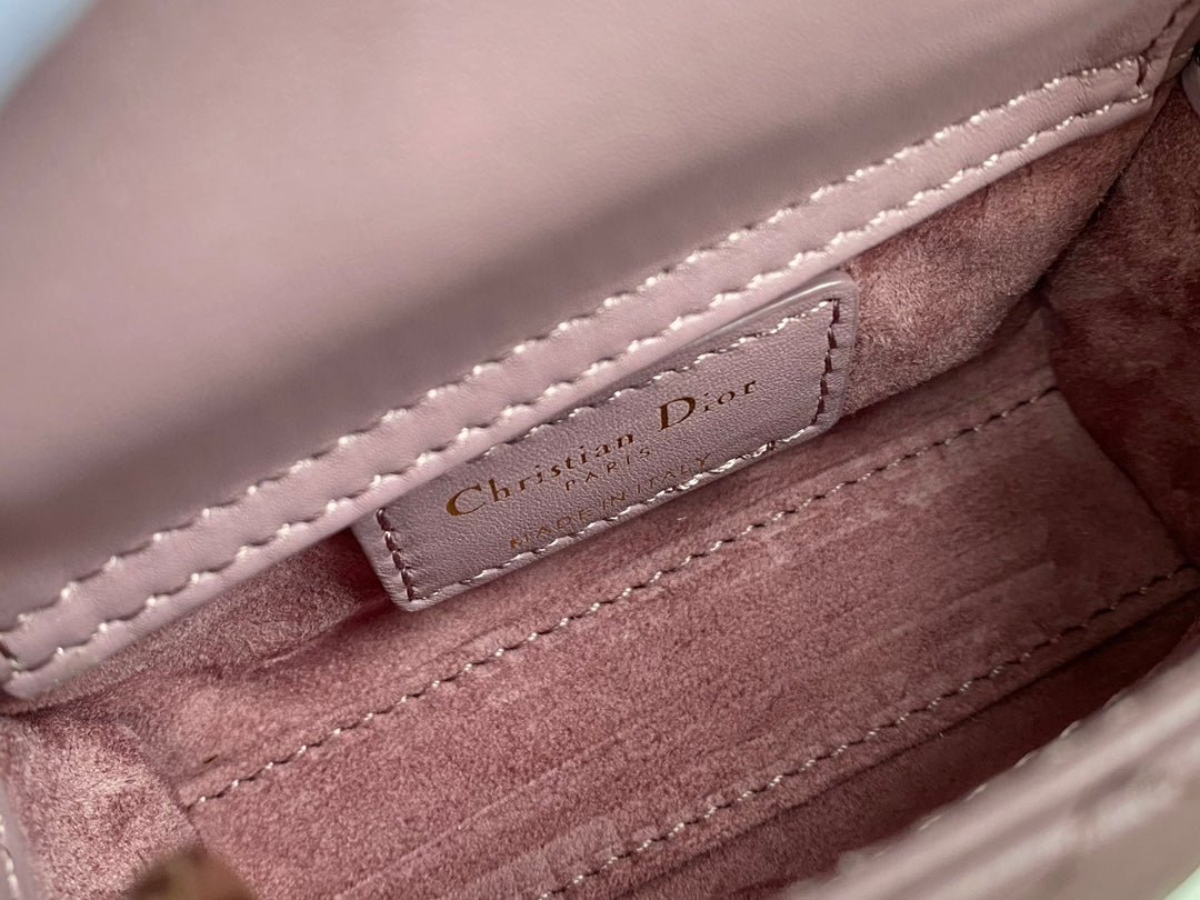 Dior Micro Lady 12 Lambskin Bag Light Purple - Image 8