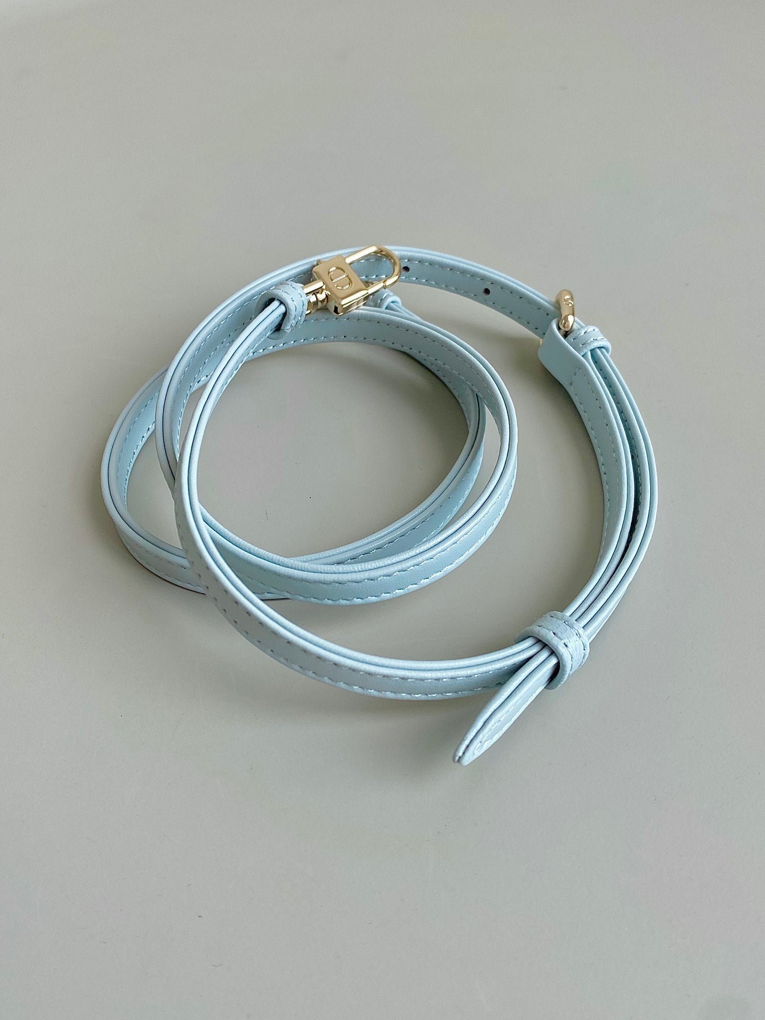 Dior Mini D-Joy 17 Lambskin Bag Light Blue - Image 6