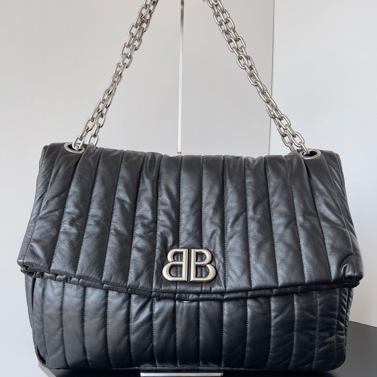 Balenciaga Monaco Quilted Calfskin 43cm