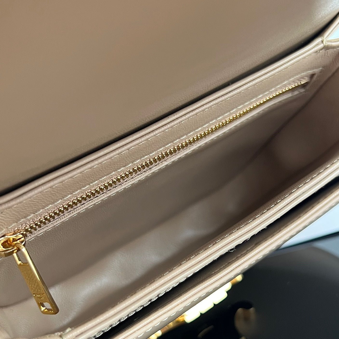 Alternative view of Celine Triomphe 18 Cream Grey Calf