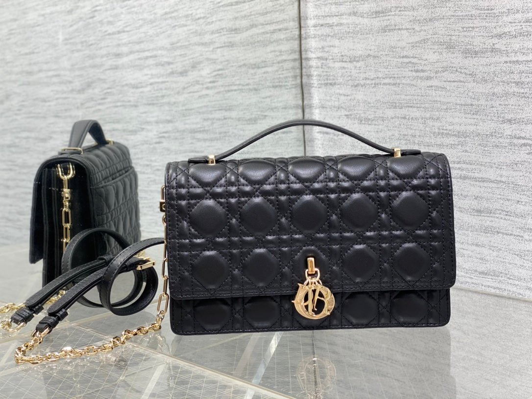 Dior My CD 24 Black Lambskin Handbag - Image 5