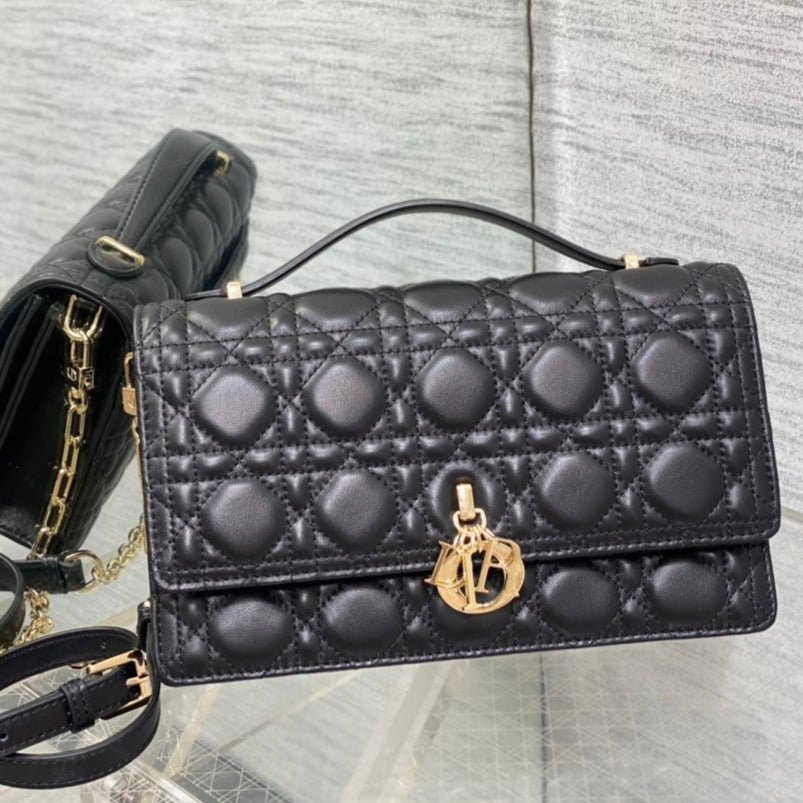 Dior My CD 24 Black Lambskin Handbag