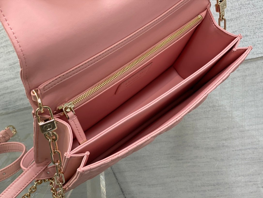 Dior Miss CD Top Handle Pink Lambskin Bag - Image 8