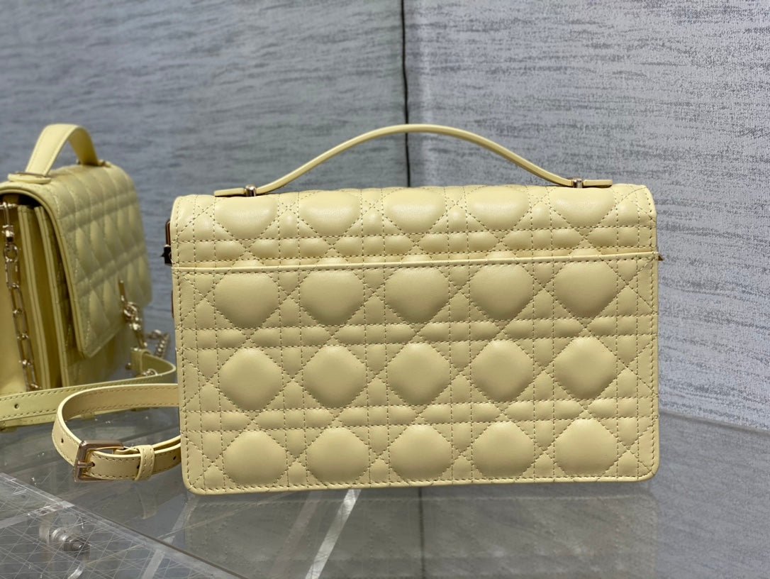 Dior Miss CD Top Handle Lime Lambskin Bag - Image 6
