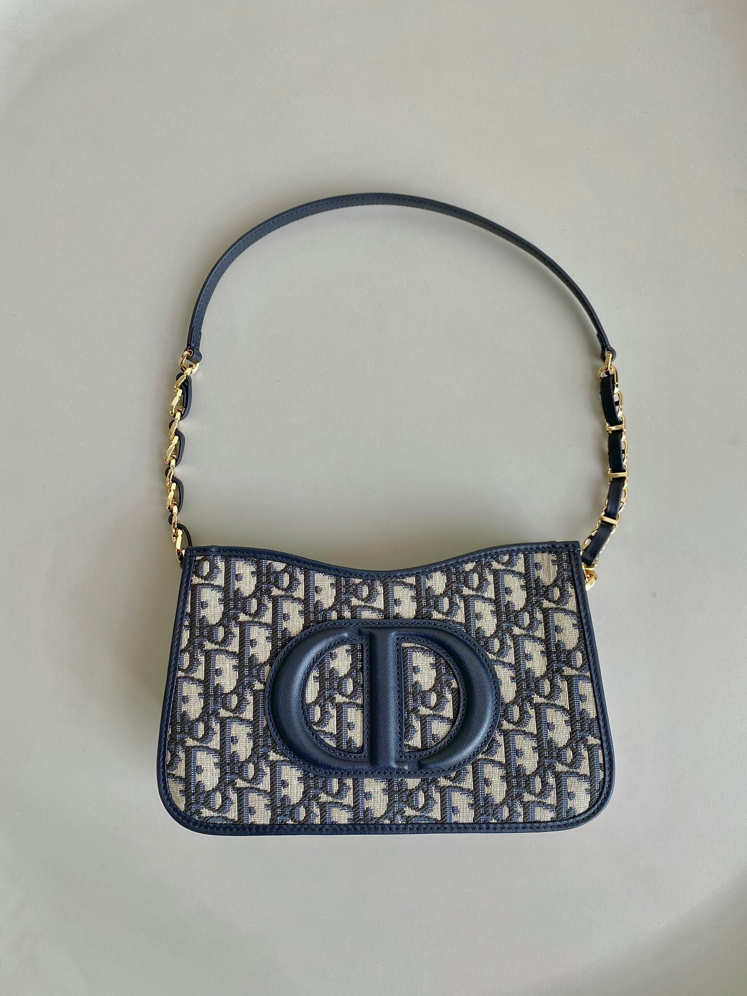 Dior Mini Hobo 23 Jacquard Bag Blue - Image 2