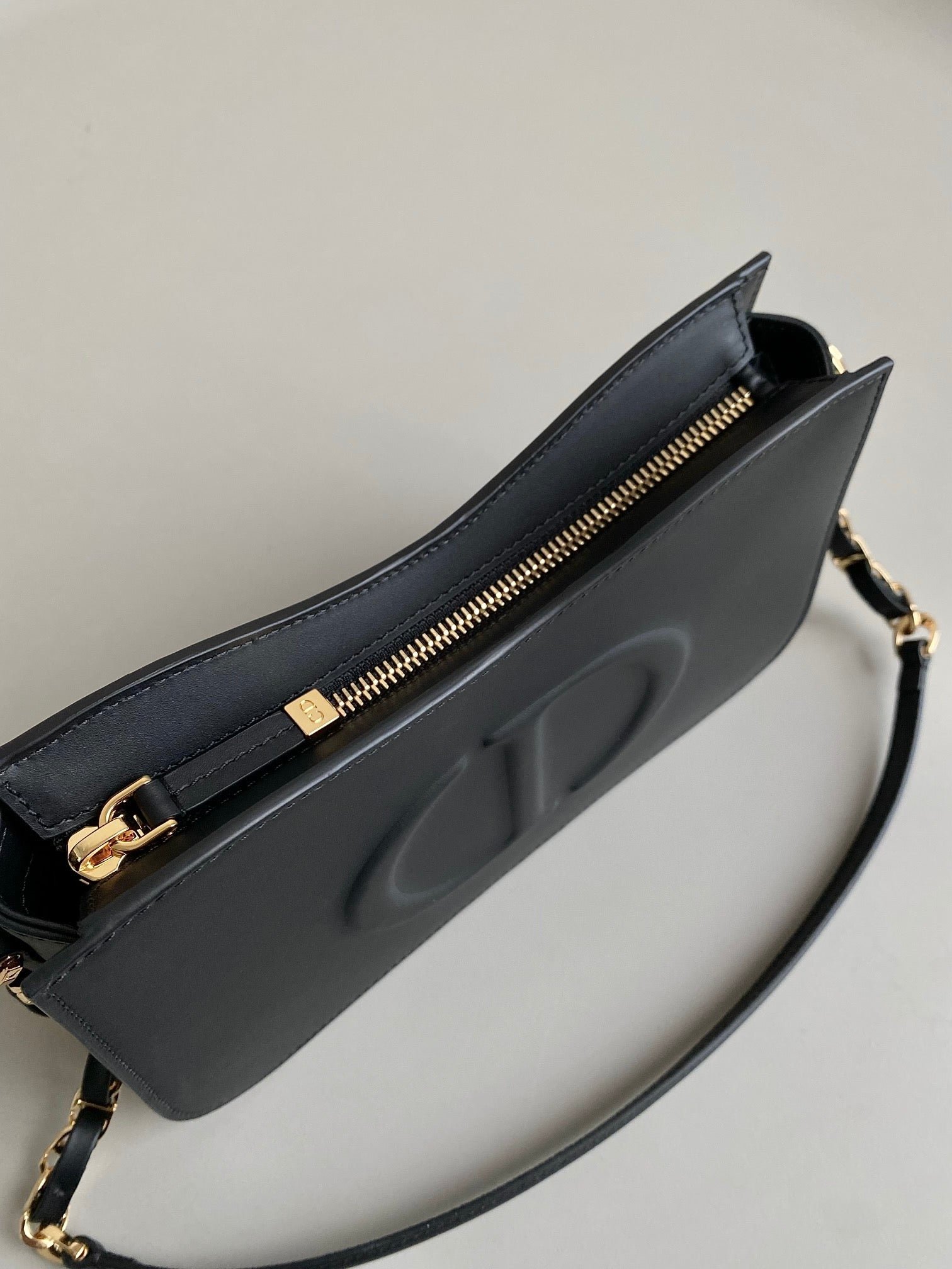 Dior Mini Hobo 23 Calfskin Bag Black - Image 9