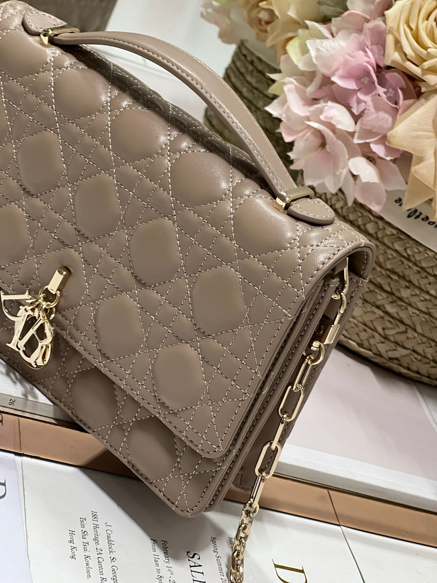 Dior My CD 24 Dark Brown Lambskin Bag - Image 4