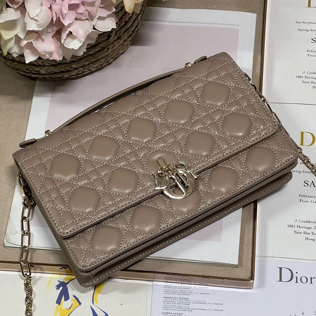 Dior My CD 24 Dark Brown Lambskin Bag - Image 7