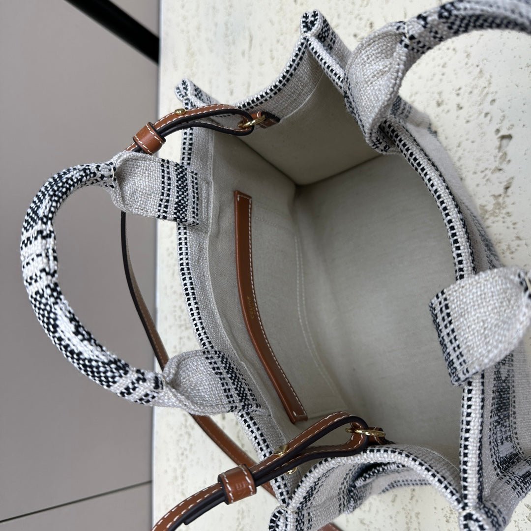 Celine Cabas Thais 26 Jacquard Tote - Image 9