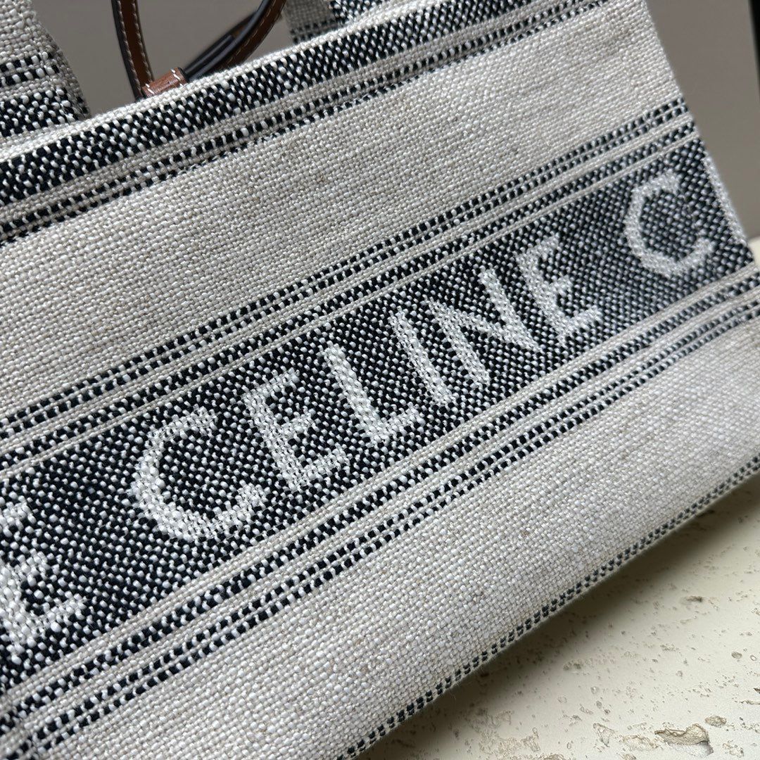 Celine Cabas Thais 26 Jacquard Tote - Image 5