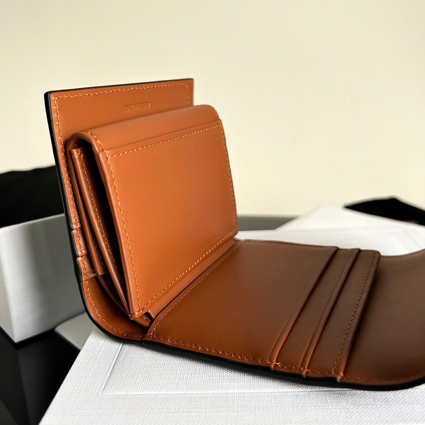CELINE TRIOMPHE 10 CALFSKIN WALLET TAN - Image 7