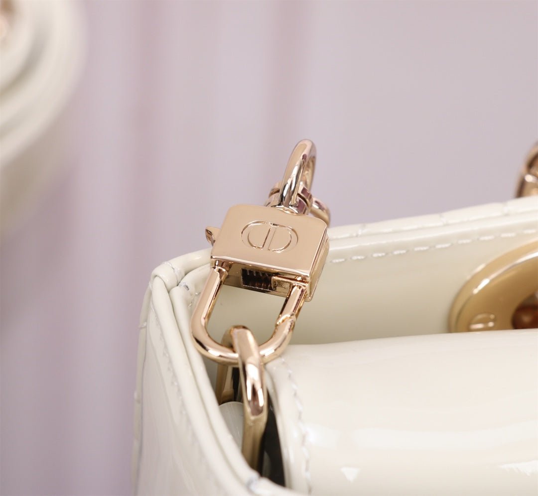 Alternative view of Dior Medium Lady D-Joy White Lambskin Handbag