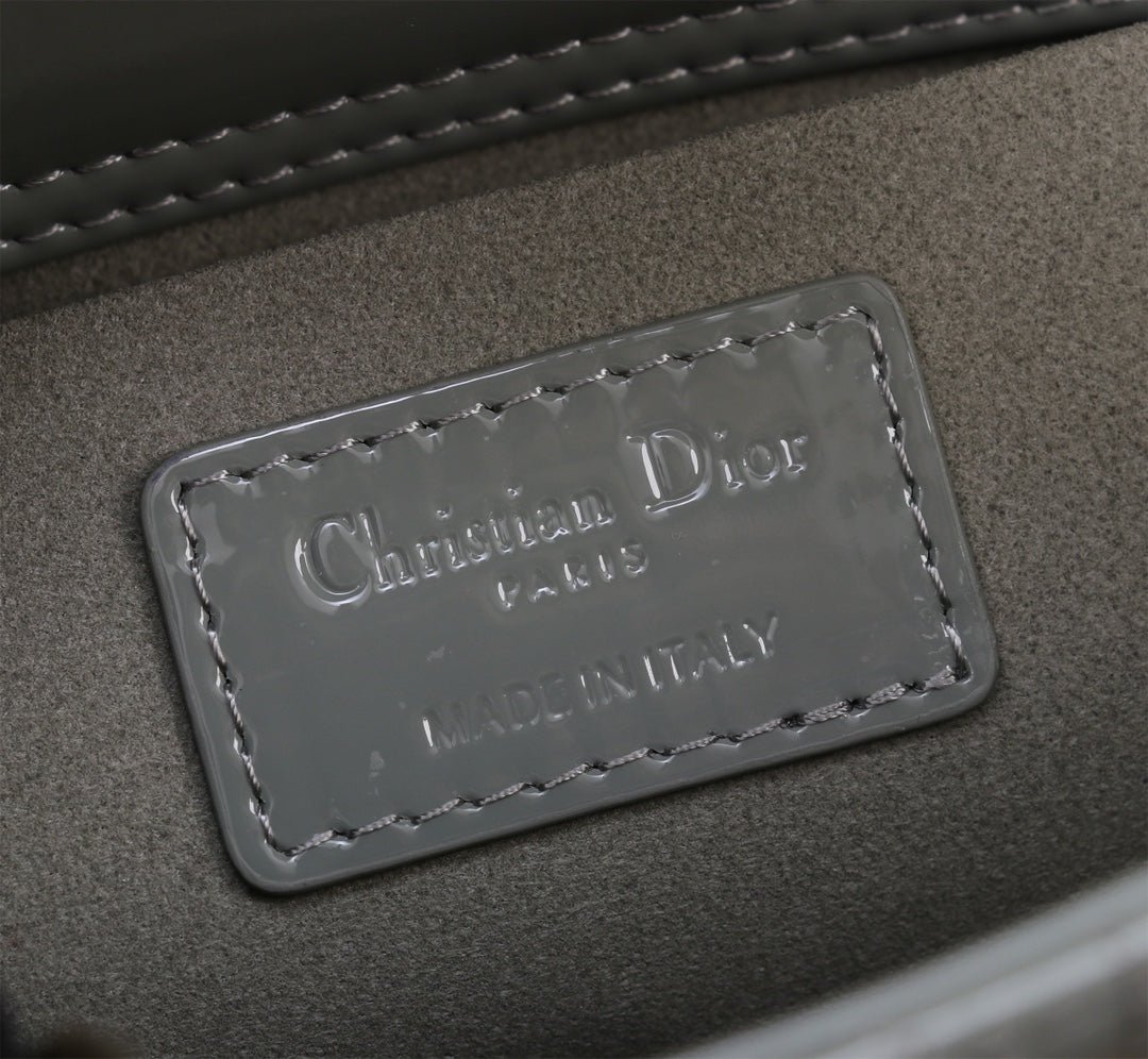 Alternative view of Dior Small Lady D-Joy Rock Gray Lambskin Quilted Bag