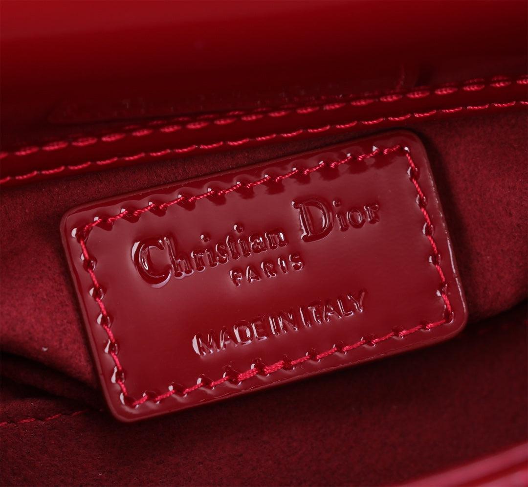 Alternative view of Dior Micro Lady D-Joy Red Patent Mini Handbag