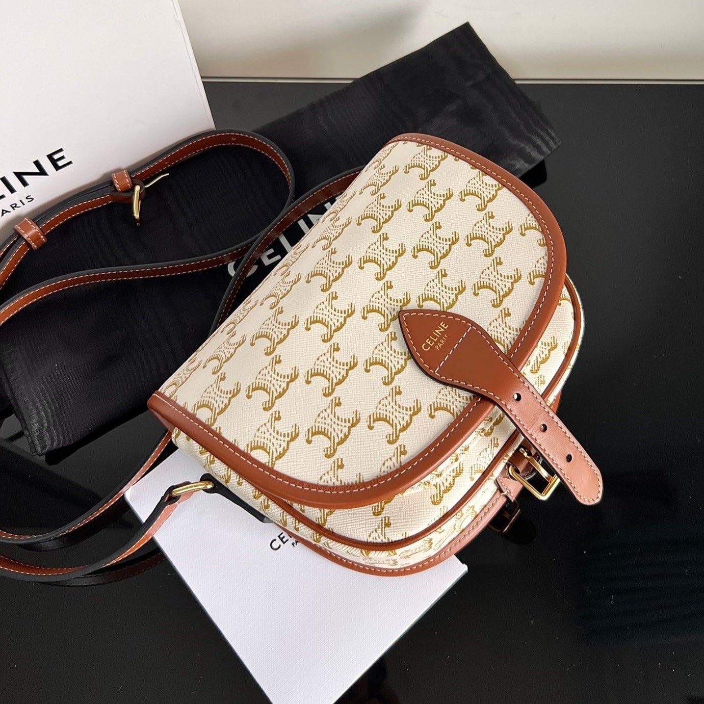 Celine Monogram Saddle 18 Bag - Image 2