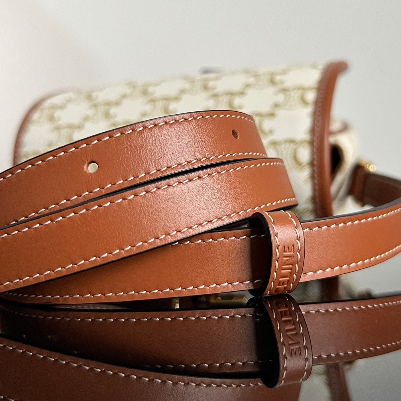 Celine Monogram Saddle 18 Bag - Image 6