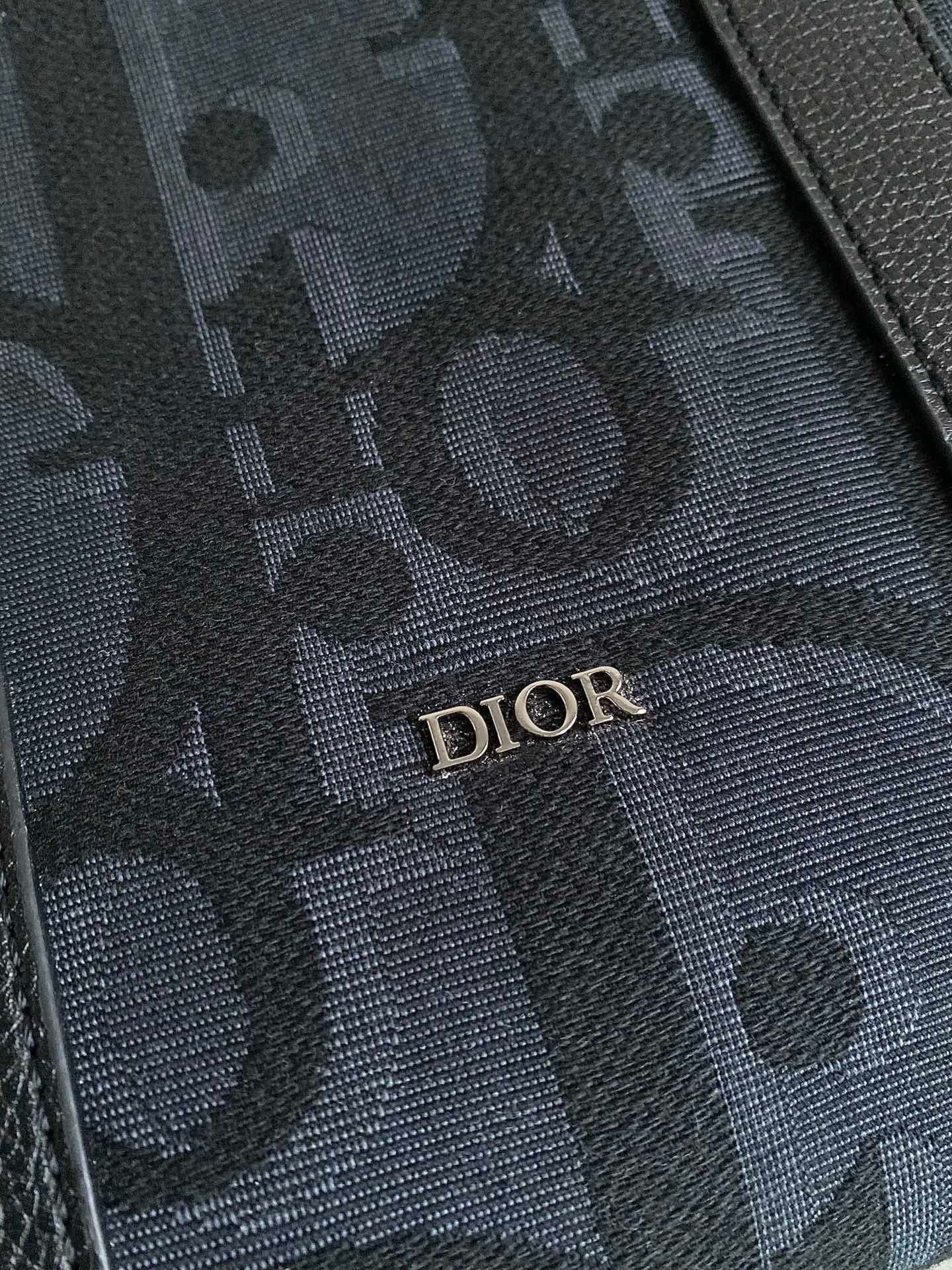 Dior Weekender 40 Jacquard Bag Black - Image 7