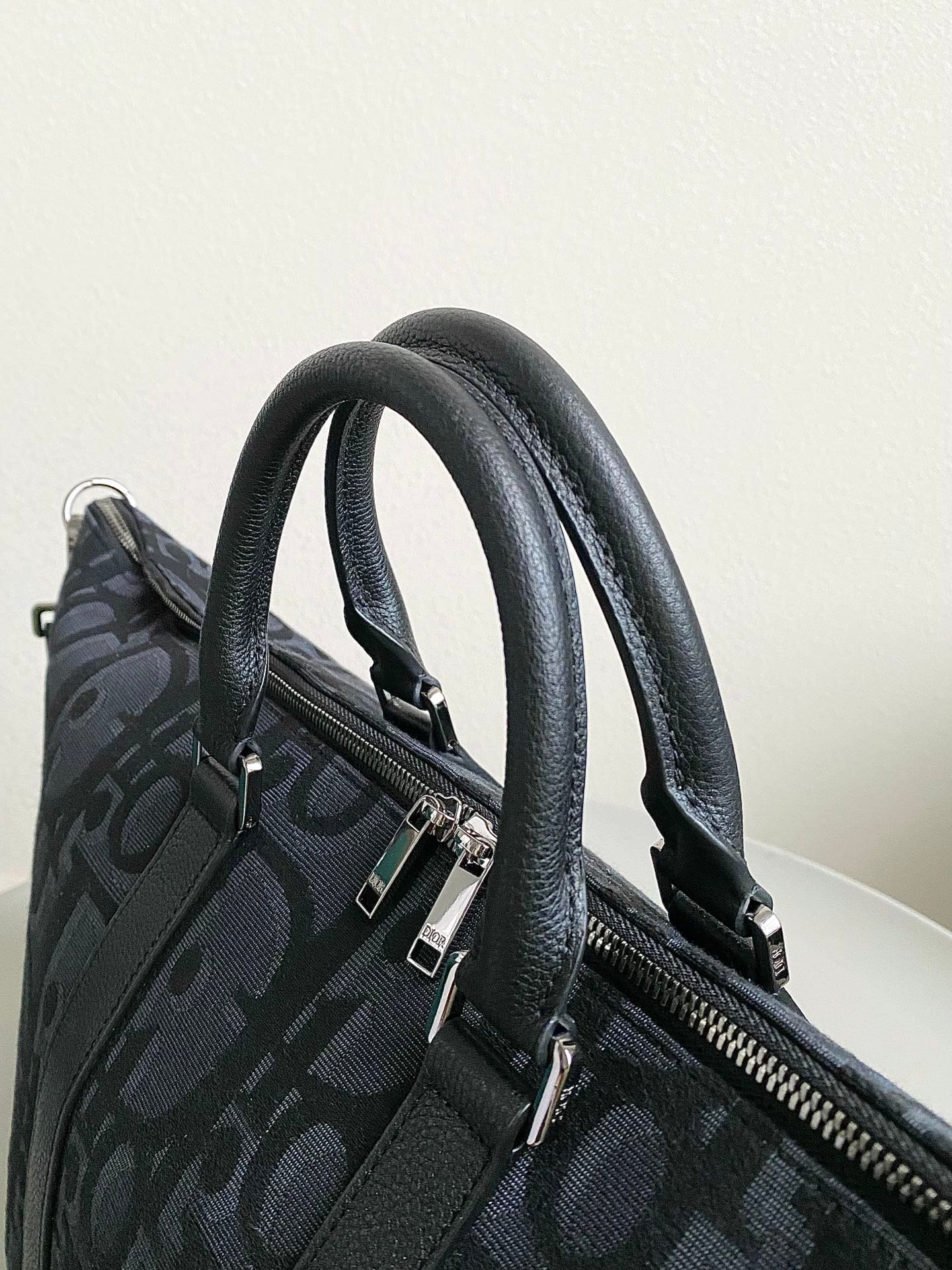 Dior Weekender 40 Jacquard Bag Black - Image 4