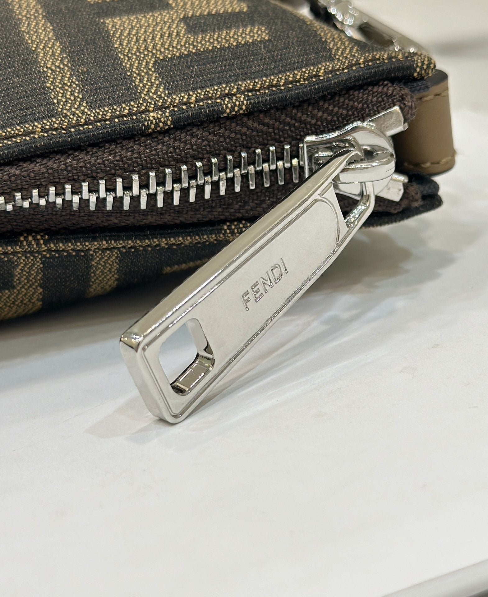 Fendi Shoulder Bag 19 Jacquard Fabric Bag - Image 9