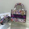 Dior Lady 24 Purple Canvas Bag
