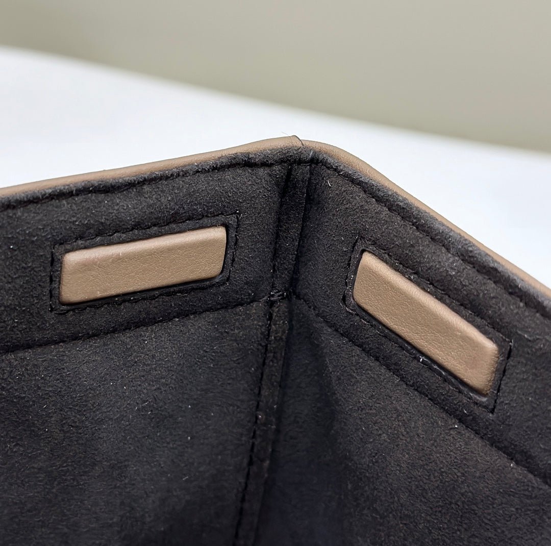 Fendi Origami Mini 19 True Blue Denim Bucket - Image 7
