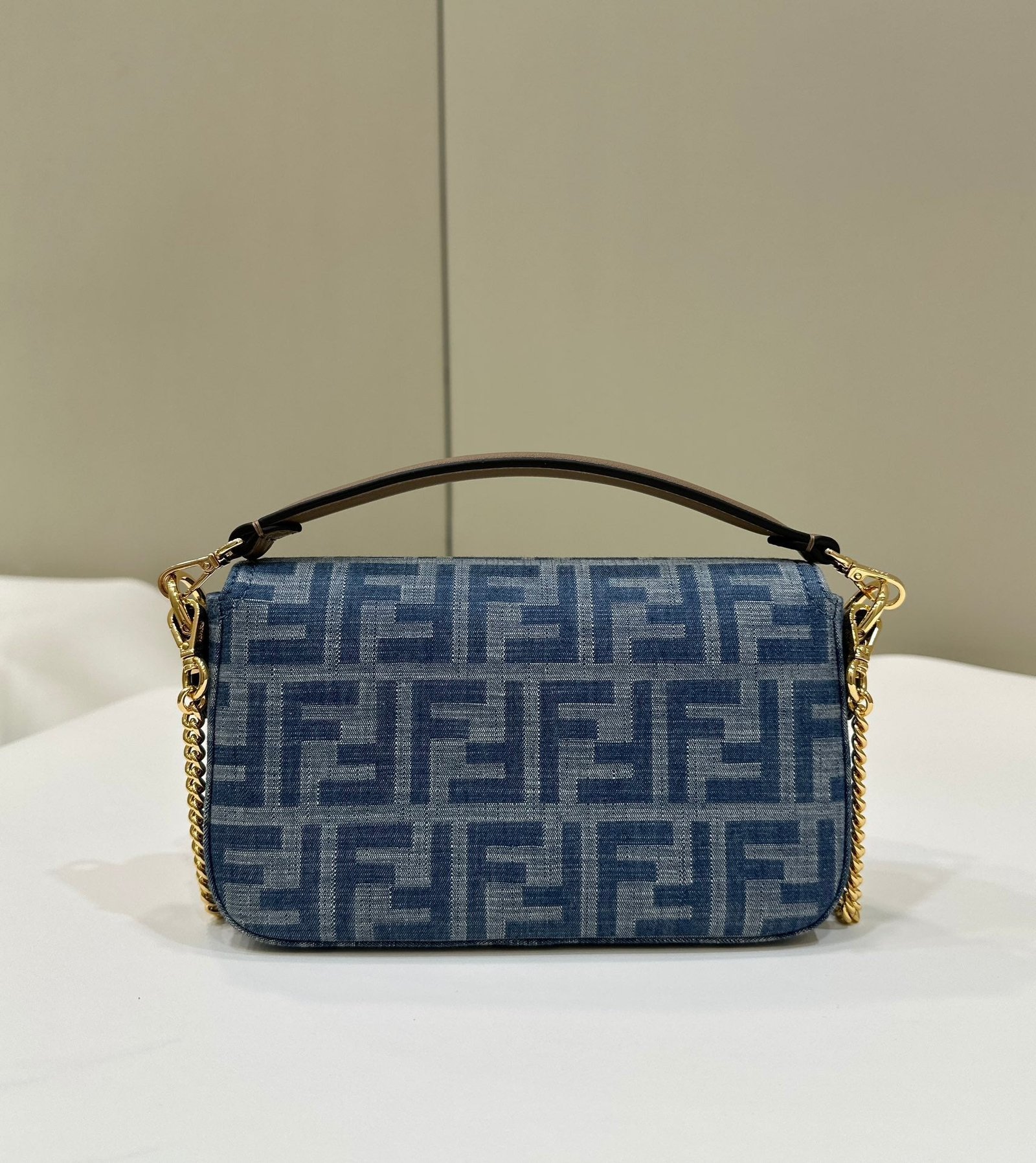 Alternative view of Fendi Baguette Mini 19 Cerulean Blue Denim