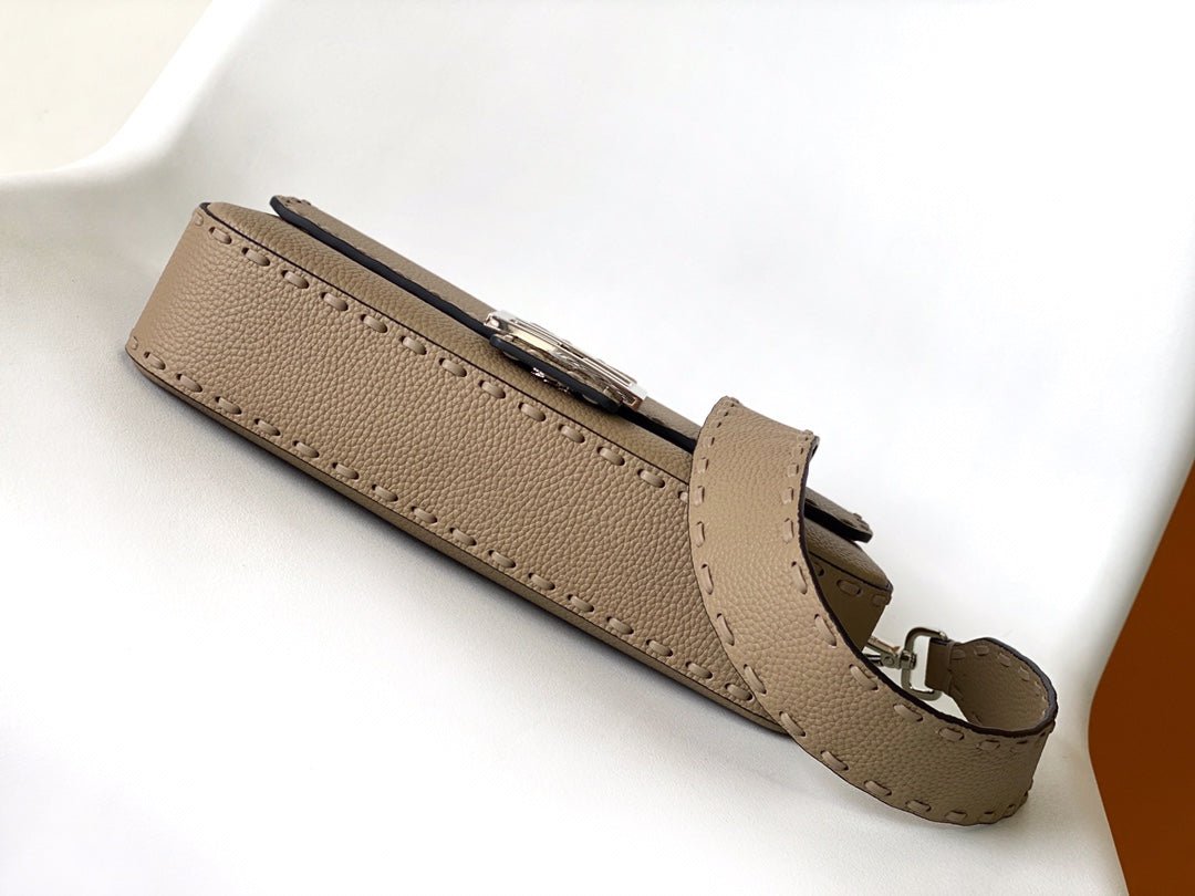 Alternative view of Fendi Baguette 27 Brown Calfskin Bag