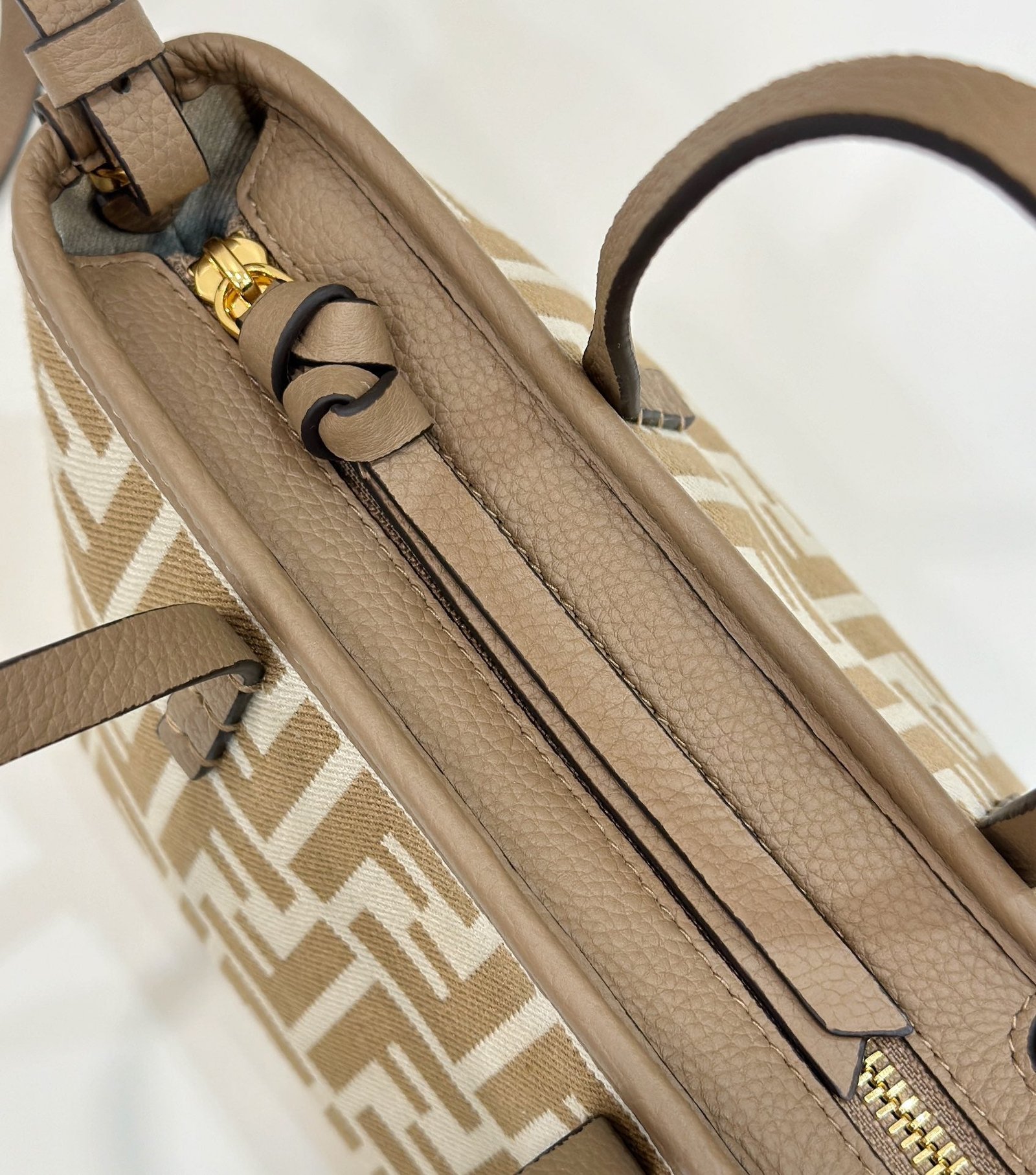 Fendi Mini Roll 15 Jacquard Fabric Bag - Image 9