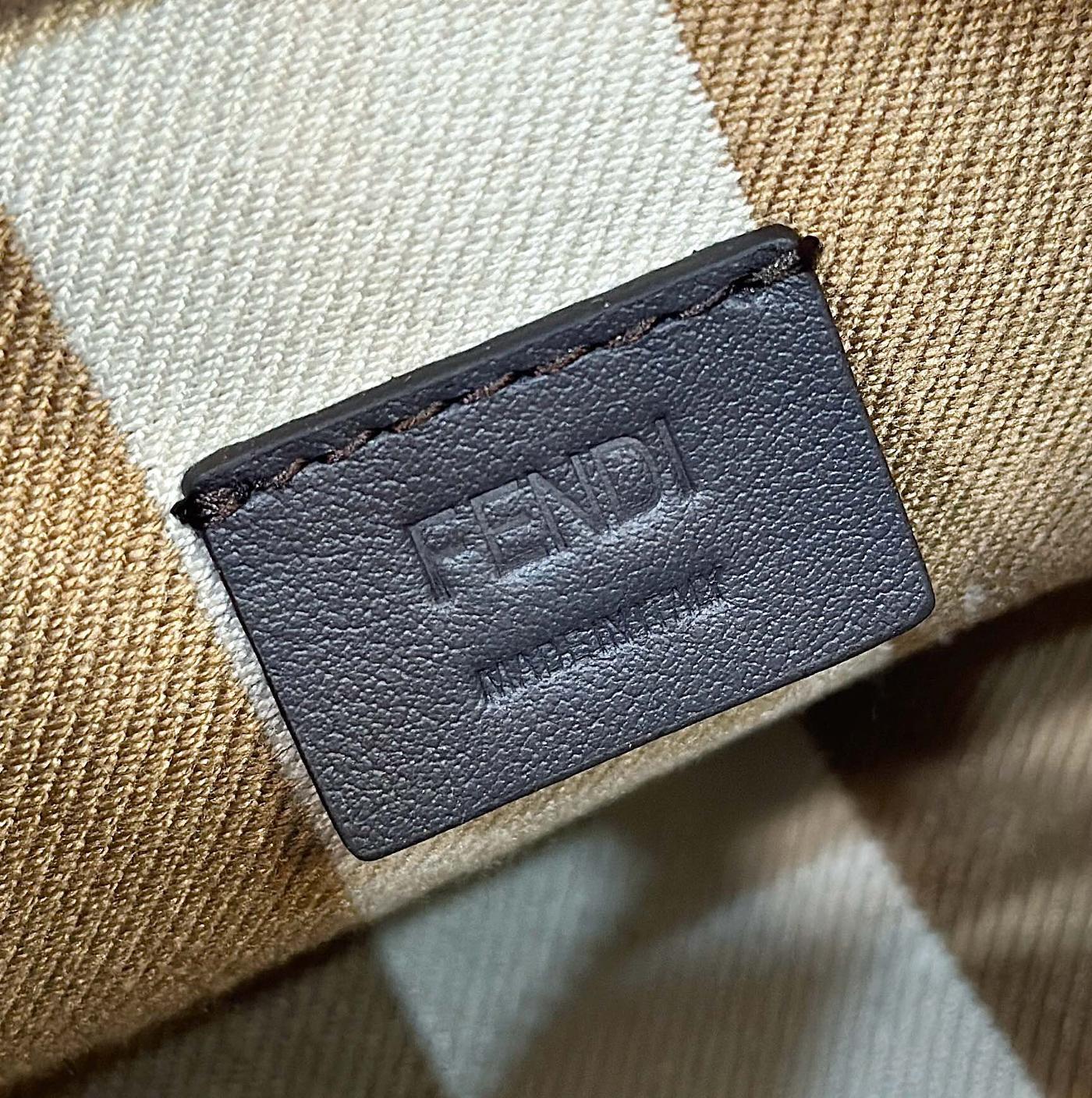 Fendi Mini Roll 15 Jacquard Fabric Bag - Image 7