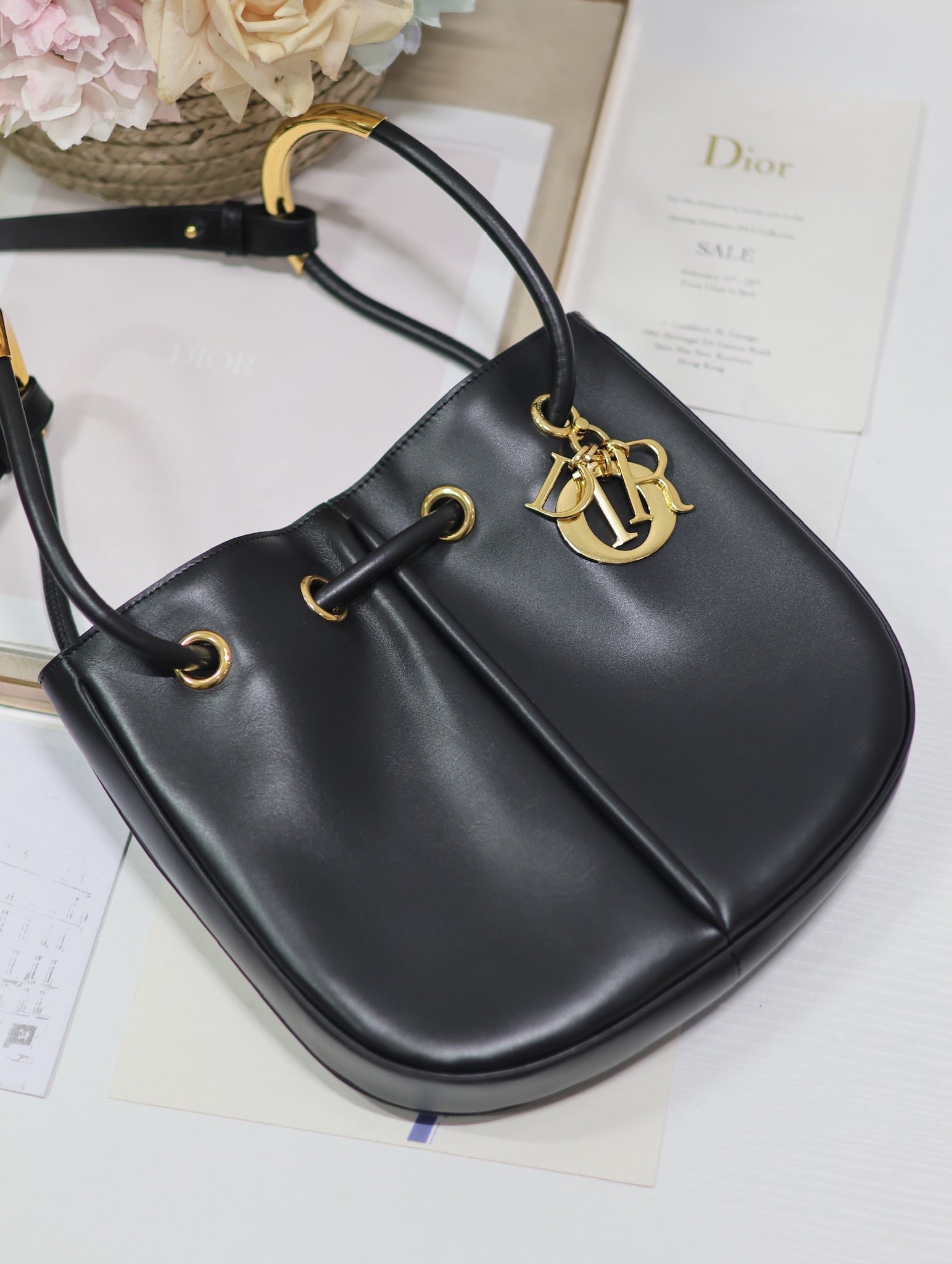 Dior Nolita Mini 27 Black Calfskin Bucket Bag - Image 5