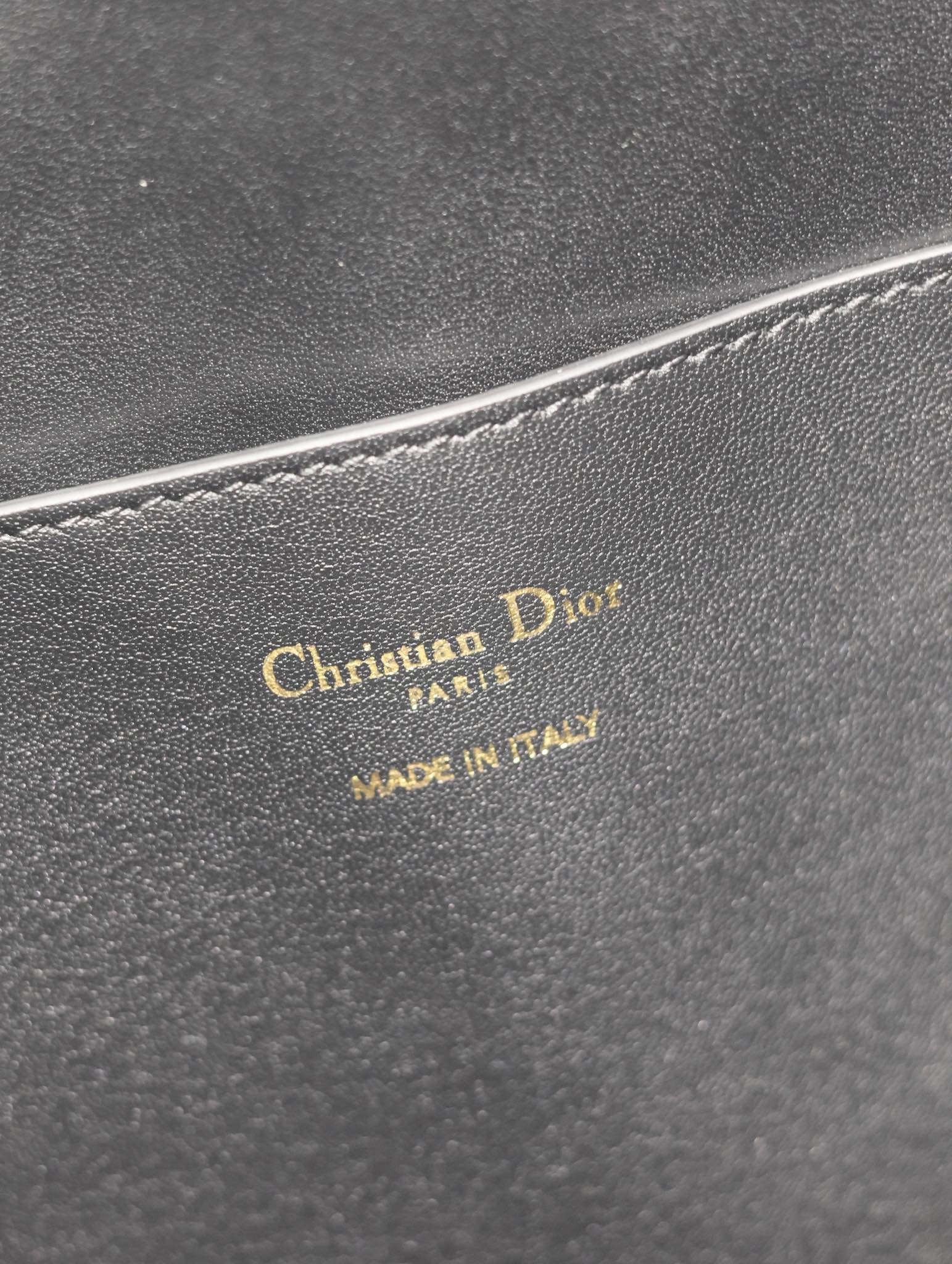 Dior Nolita Medium 34 Black Calfskin Bucket Bag - Image 9