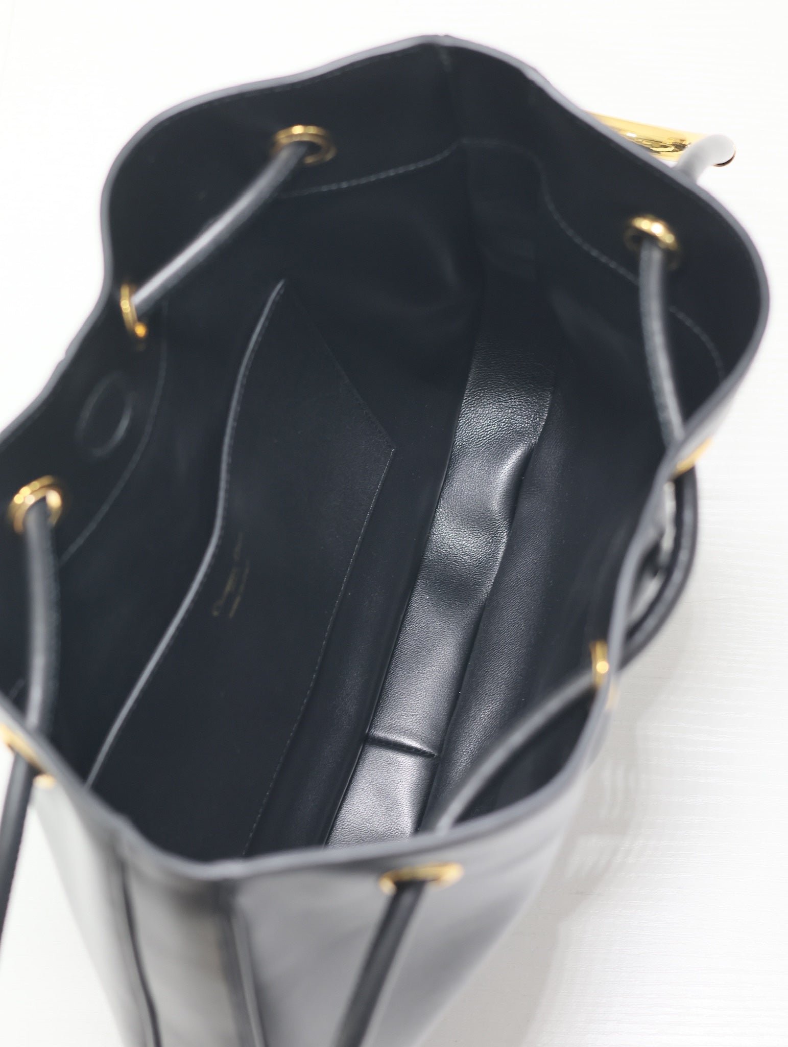 Dior Nolita Medium 34 Black Calfskin Bucket Bag - Image 7