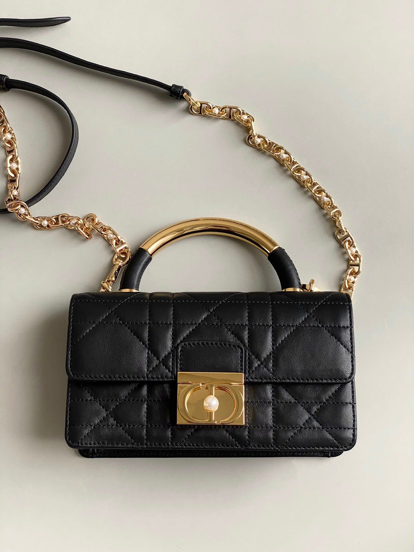Alternative view of Dior Jolie Black Quilted Calfskin Bag