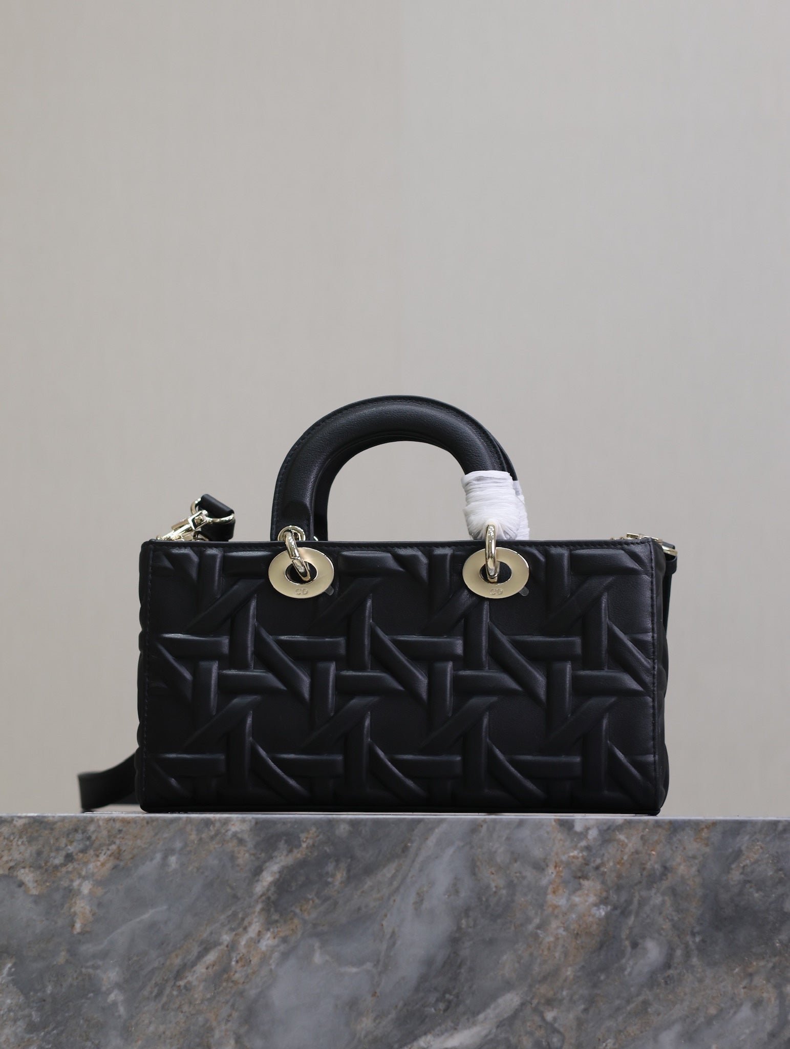 Dior Lady D-Joy 26 Black Graphic Lambskin - Image 9