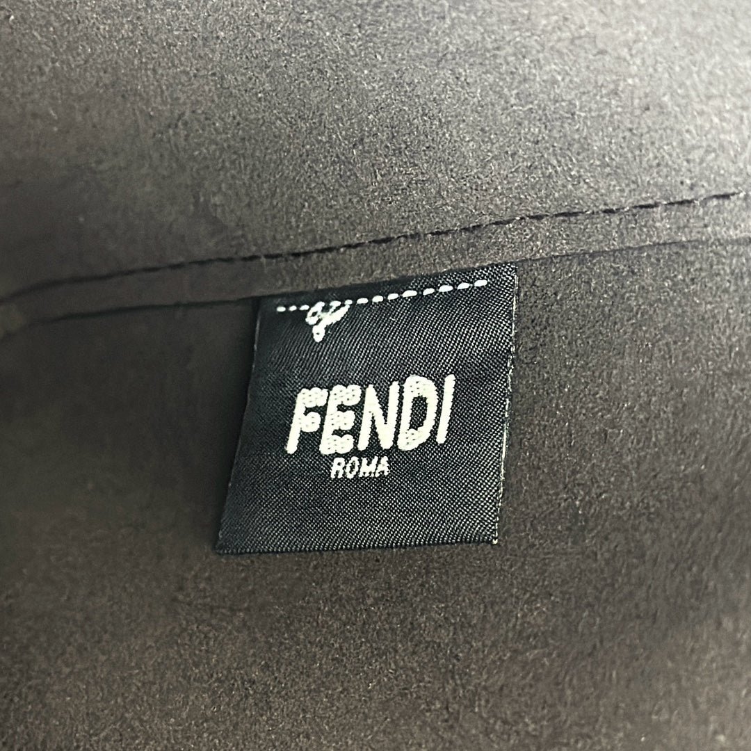 Fendi Origami Mini 19 Army Green Lambskin And Suede - Image 5