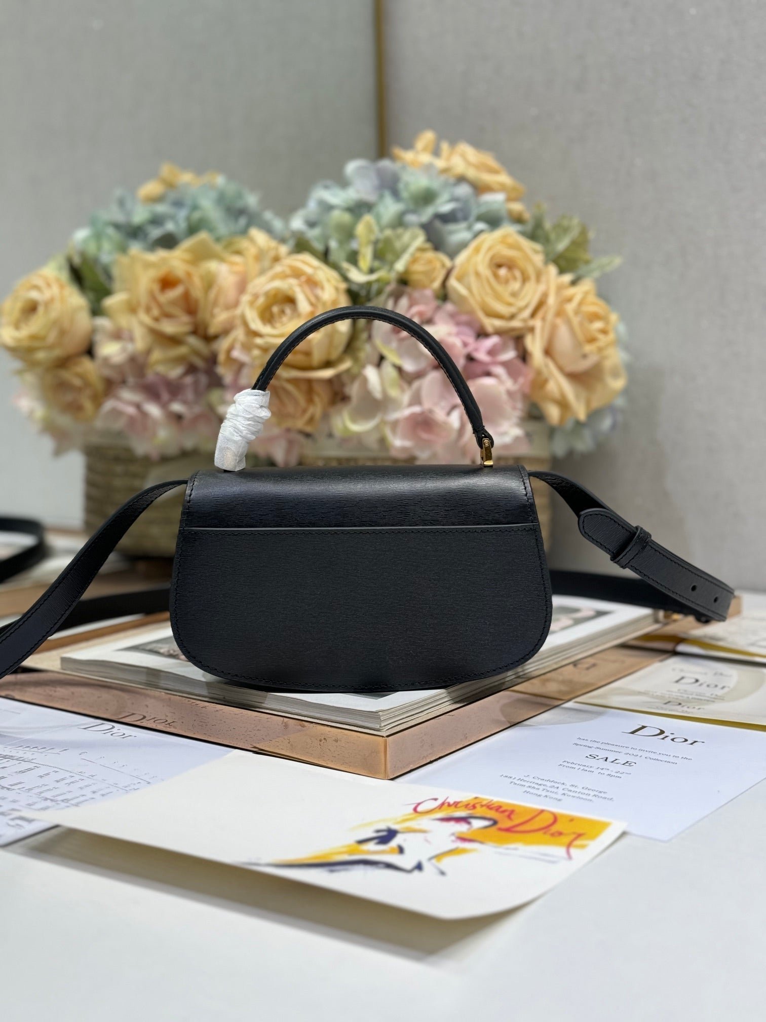 Alternative view of Dior Montaigne Avenue Small 19 Black Calfskin Bag