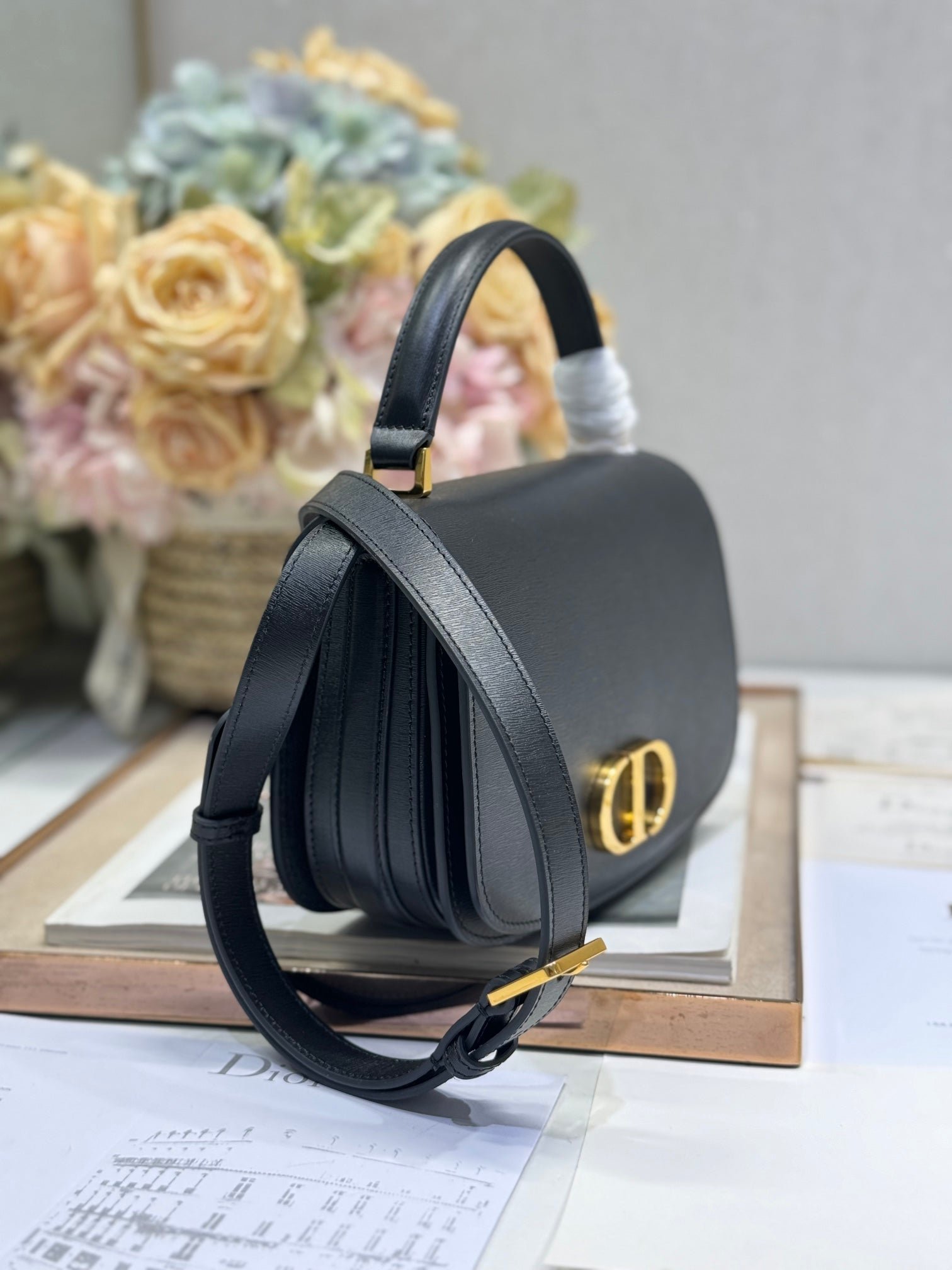 Alternative view of Dior Montaigne Avenue Small 19 Black Calfskin Bag