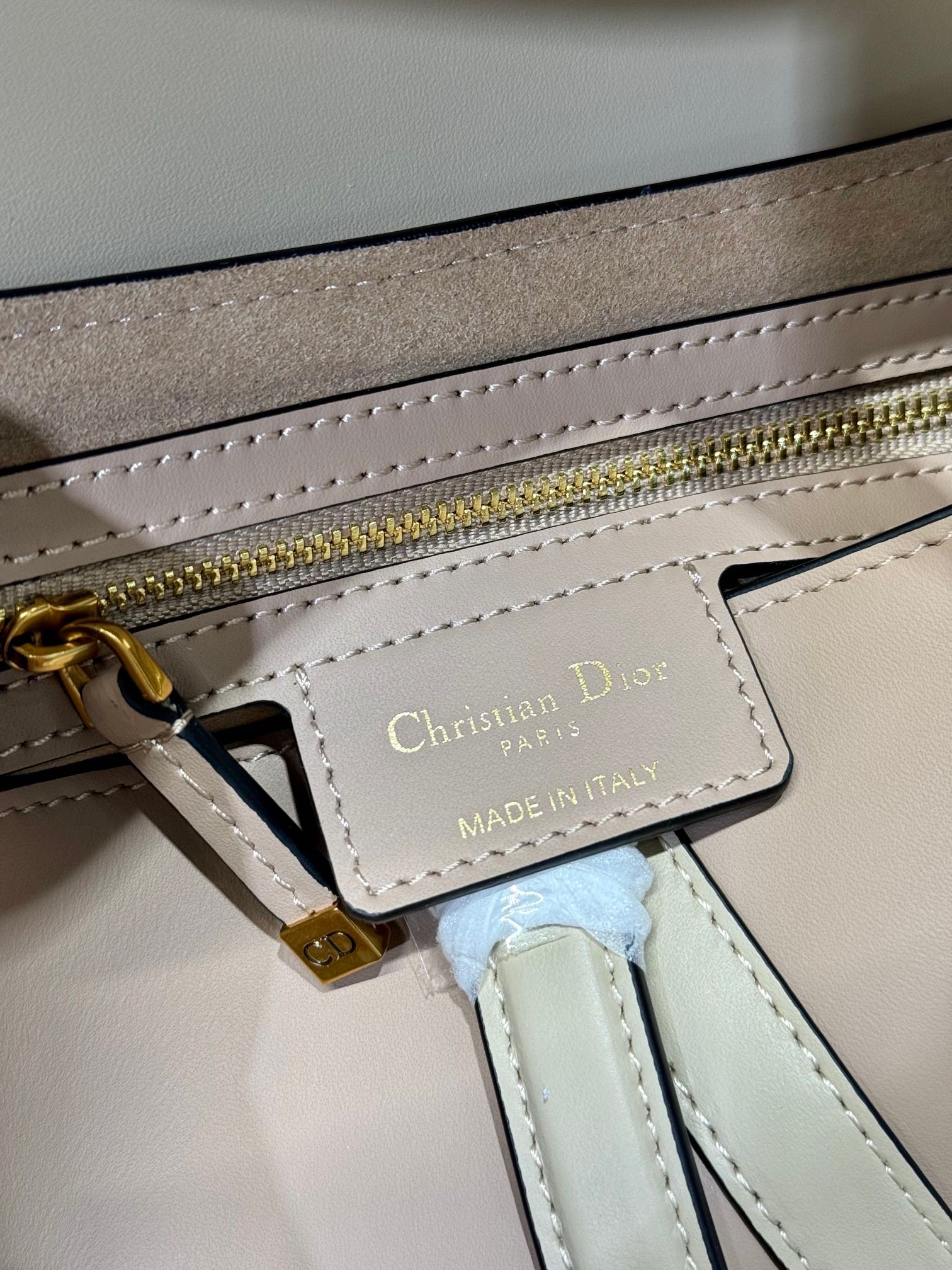 Dior Saddle Series Latte Brown Grained Calfskin Bag - Image 9