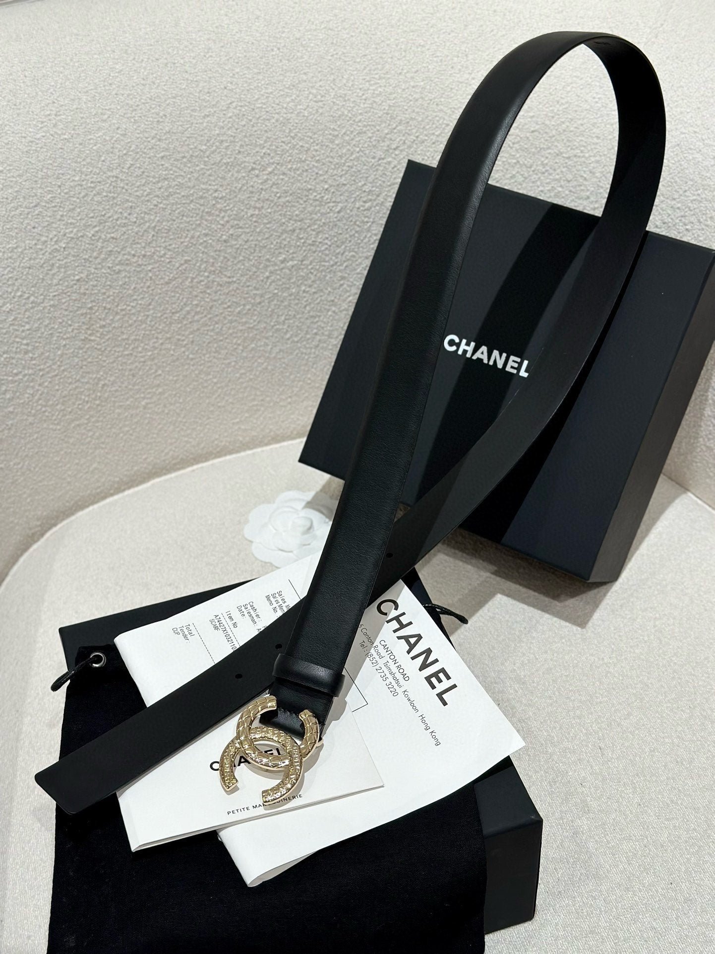 Chanel Twist Gold Crystal Belt - Image 3