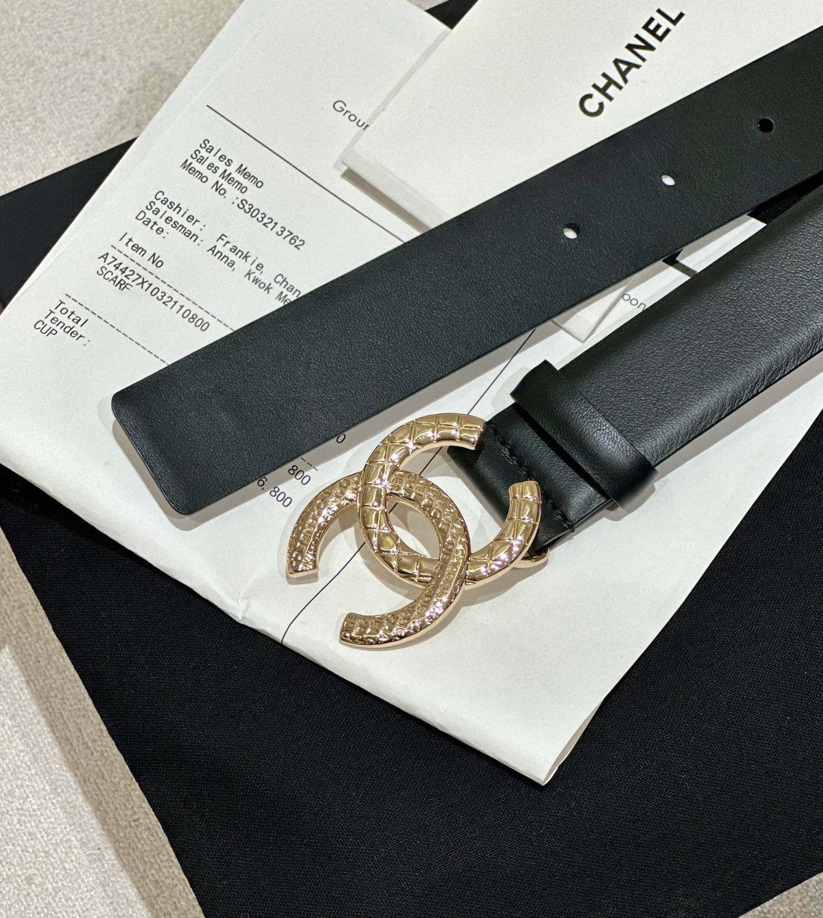 Chanel Twist Gold Crystal Belt - Image 4